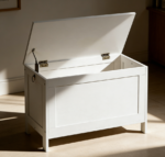 White Wooden Toy Storage Box