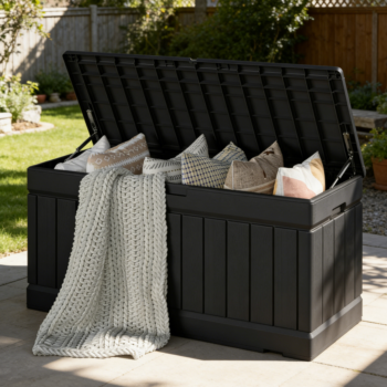 295.3 L Waterproof Lockable Outdoor Deck Box