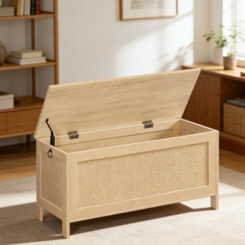 Large Solid Wood Storage Chest