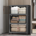 3-Pack Extra Large Stackable Storage Bins with Wheels